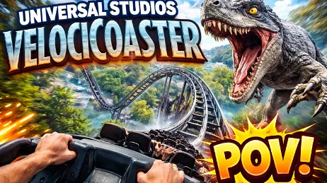 Experience Jurassic World VelociCoaster.