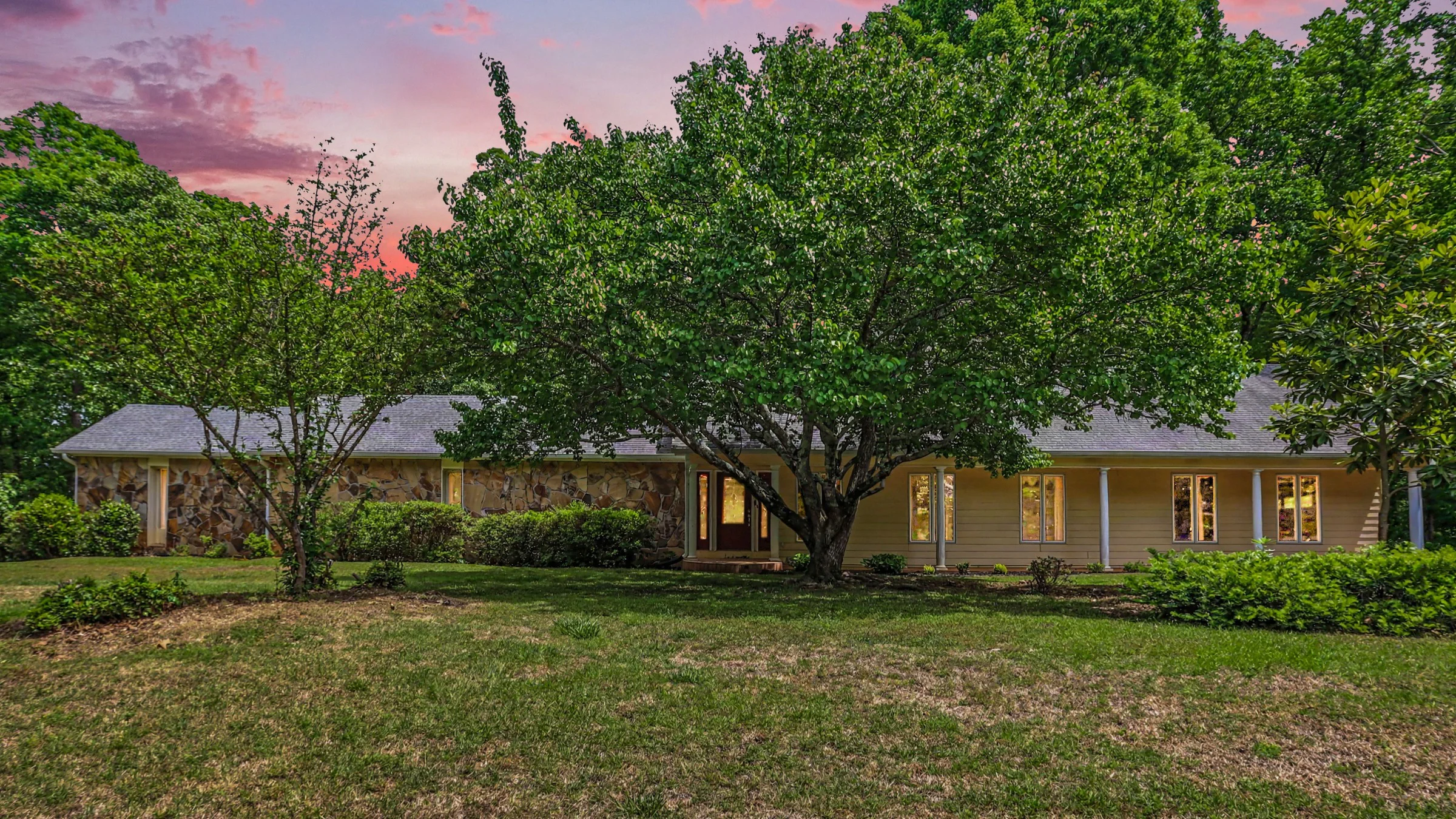 Private, Tree-Lined Ranch Home with Character & Space